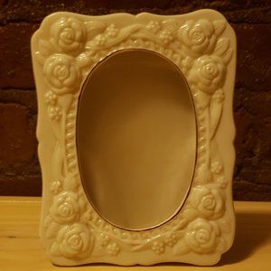 Ceramic Beige Rose Frame